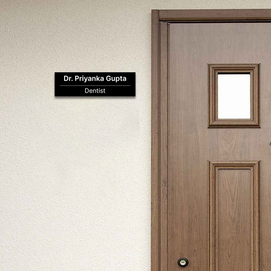 Rectangle Profession Name Plate