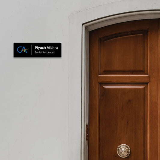 Rectangle Profession CA & Accountant Name Plate