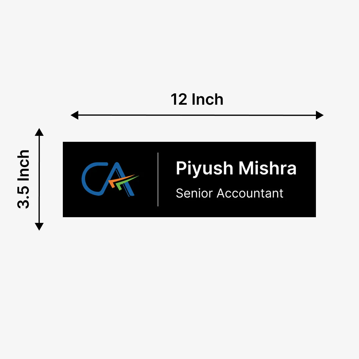 Rectangle Profession CA & Accountant Name Plate