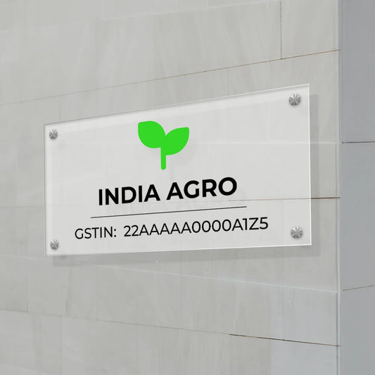 Recta Type - Office, Shop & Home Name & GST Name Plate