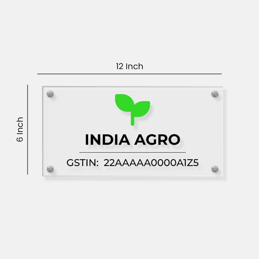 Recta Type - Office, Shop & Home Name & GST Name Plate