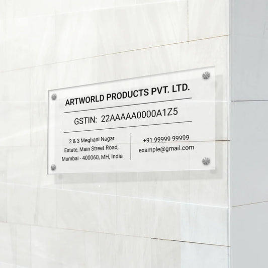 Recta- Office, Shop & Home Name & GST Name Plate