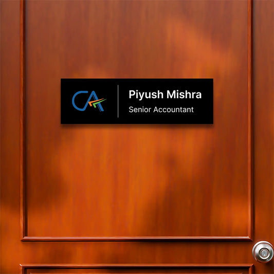Rectangle Profession CA & Accountant Name Plate