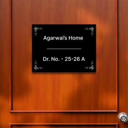 Square Home & Office Name Plate