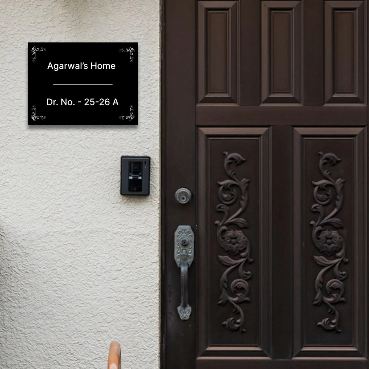 Square Home & Office Name Plate