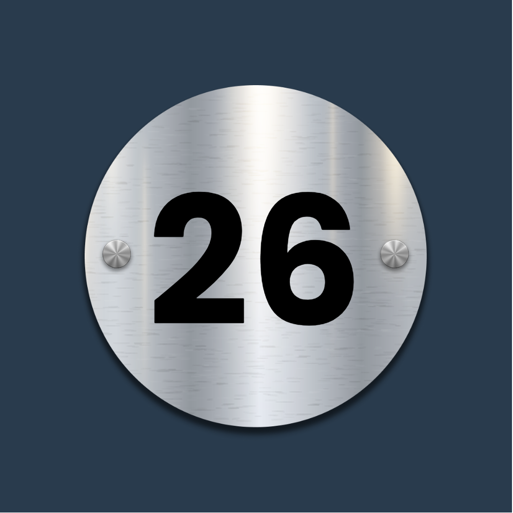 Circlica Number Name Plate for Home, Office, Villa Name Plate
