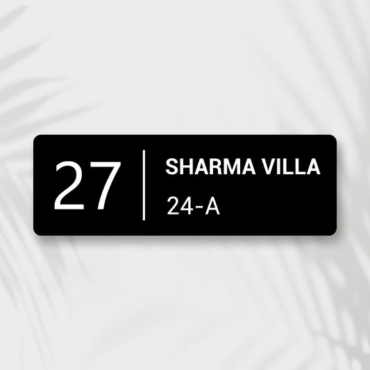 Premium Customized Flat Number  Name Plate for Home Entrance