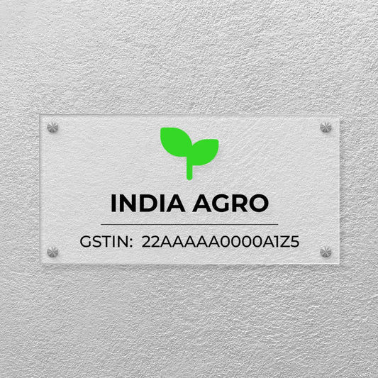 Recta Type - Office, Shop & Home Name & GST Name Plate