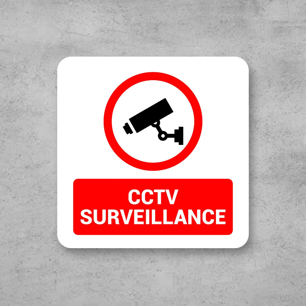 Premium CCTV Surveillance Sign Board | High-Visibility Camera Warning Security Signage