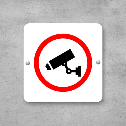 Premium CCTV Surveillance Sign Board | High-Visibility Camera Warning Security Signage