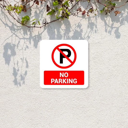 Premium No Parking Sign Board | High-Visibility Outdoor & Gate Security Signage